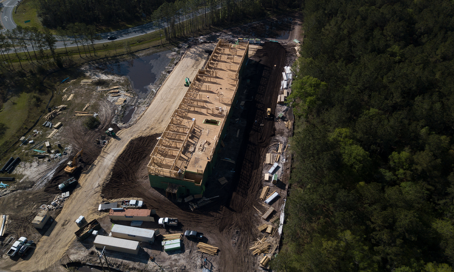 Overhead Picture Framing on 3rd Floor