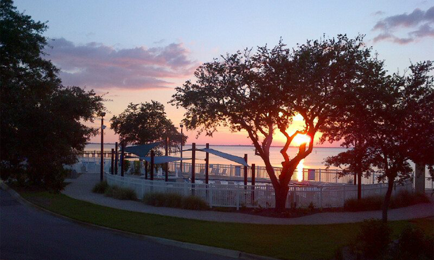 Splash Park at Sunset