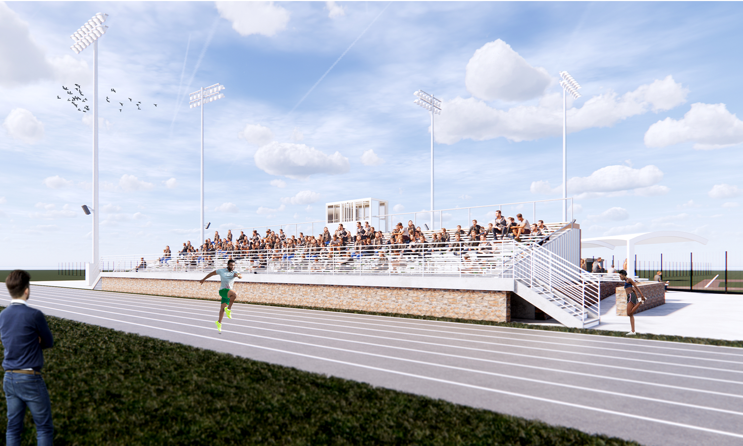 Track and Football Bleachers